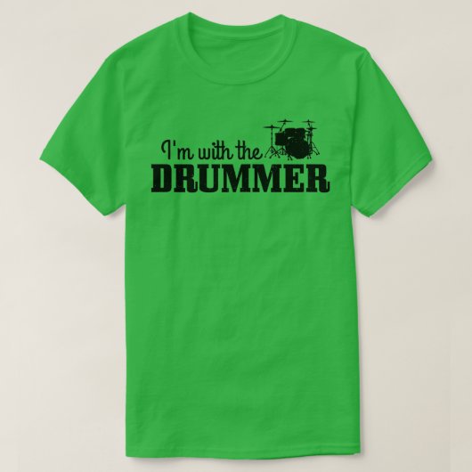 Mens met drummer drumming drummer t-shirt (Design voorkant)