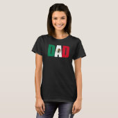 Mens  Mexican Flag Dad Mexico T-shirt (Voorkant volledig)