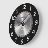 Mens Monogram Man Cave Wall Clocks Grote Klok (Hoek)