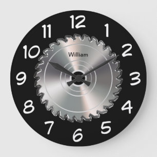 Mens Monogram Man Cave Wall Clocks Grote Klok