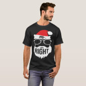 Mens Mr Right Santa Outfit Christmas Matching Coup T-shirt (Voorkant volledig)