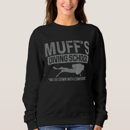 Mens Muffs Duikschool Scuba Duiker Trui (Voorkant)