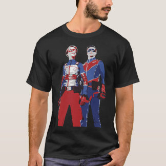Mens My Favorite Captain Man And Kid Danger Linear T-shirt