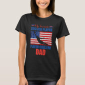 Mens My Favorite Soccer Player Calls Me Dad  Ameri T-shirt (Voorkant)