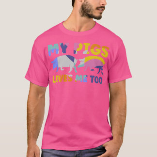 Mens My pigs loves me too pigs Premium T-shirt
