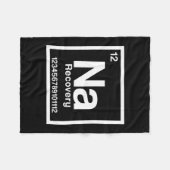 Mens na element narcotics anonymous recovery sober fleece deken (Voorkant (Horizontaal))