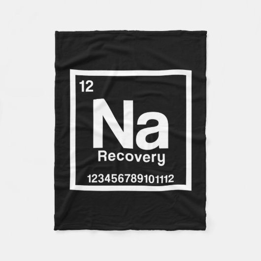 Mens na element narcotics anonymous recovery sober fleece deken (Voorkant)