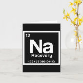 Mens na element narcotics anonymous recovery sober kaart (Gele Bloem)