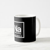 Mens na element narcotics anonymous recovery sober koffiemok (Voorkant rechts)
