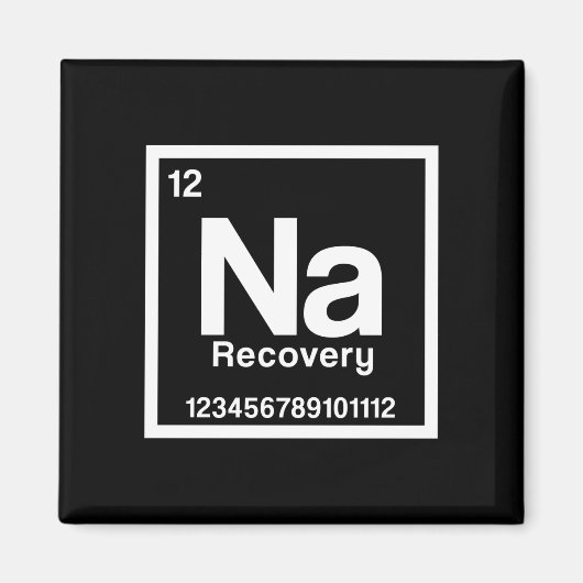 Mens na element narcotics anonymous recovery sober magneet (Voorkant)