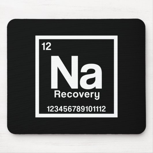 Mens na element narcotics anonymous recovery sober muismat (Voorkant)