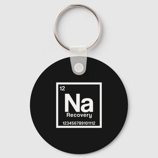 Mens na element narcotics anonymous recovery sober sleutelhanger (Voorkant)