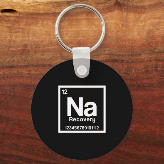 Mens na element narcotics anonymous recovery sober sleutelhanger (Voorkant)