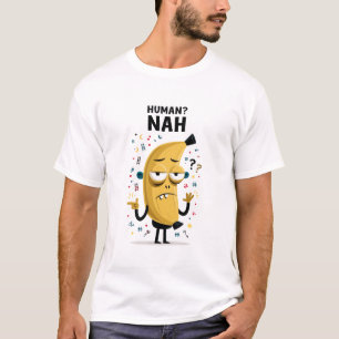 Mens? Nah Grappig Geel Alien Karakter Cadeau T-shirt