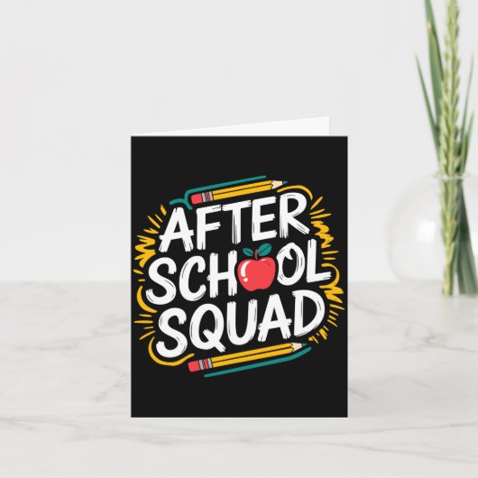 Mens naschoolse programma's onderwijs en team na (Voorkant)
