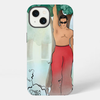Mens & Natuur Geïllustreerde iPhone Hoes 13 Hoesje
