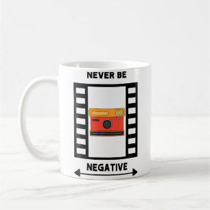Mens Never Be Negative Foto Ontwerp Voor Mannen Di Koffiemok