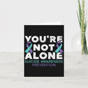 Mens Niet Alleen Depressiepreventie Bewustzijn Kaart