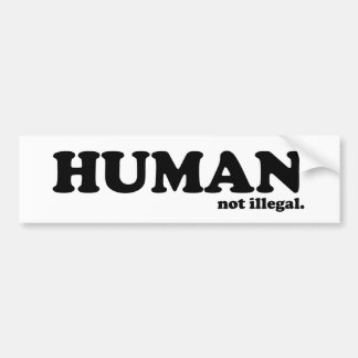 MENS. niet illegaal. Bumpersticker