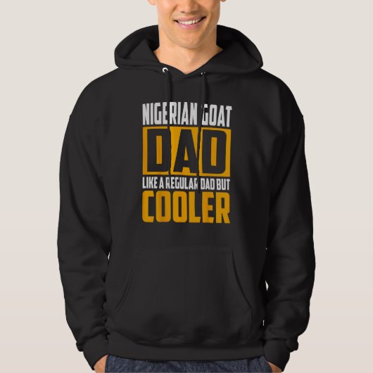 Mens Nigerian Goat Dad   Like a Regular Dad but Co Hoodie (Voorkant)