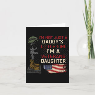 Mens Not A Daddys Little Girl A Veterans Daughter Kaart