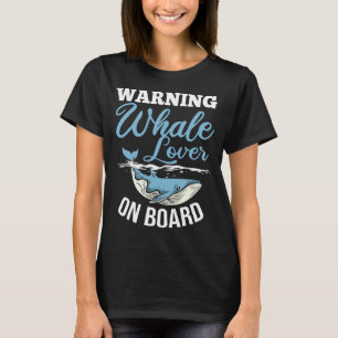 Mens oceaan dier walvis spotten aquarist bultrug t-shirt