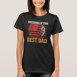Mens Officieel De Beste Papa Gaat Vissen Met Papa T-shirt