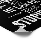 Mens Pa Can't Fix Stud Funny Father's Day Daddy Me Poster (Hoek)