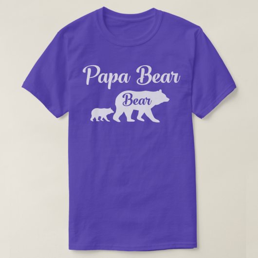 Mens Papa Bear Bear Funny Gift Premium  T-shirt (Design voorkant)