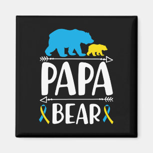 Mens Papa Beer Syndroom van Down Bewustzijn Trotse Magneet