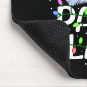 Mens Papa Claus Christmas Lights Long Sleeve  Muismat (Hoek)