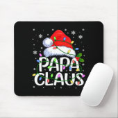 Mens Papa Claus Christmas Lights Long Sleeve  Muismat (Met muis)