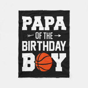 Mens papa van de jarige basketball jongen familie fleece deken