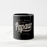 Mens Papaw The Man Myth Legend Funny Father's Day Tweekleurige Koffiemok<br><div class="desc">This design says, Papaw The Man The Myth The Legend. Great present idea for your Papaw, Dad and Grandpa in Father's Day, Parent's Day, Grandouders Day, verjaardagen, christelijke of thanksgiving. Funny and sarcastic sayings and quotes products make a great present for Papaw dad grandpa on father's day birthday and Christmas....</div>