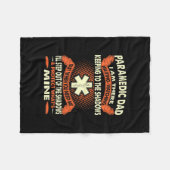 Mens Paramedic Dad Waiting Protect Father's Day Fleece Deken (Voorkant (Horizontaal))