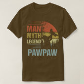 Mens Pawpaw Myth Legend  For Mens & Dad Funny Fath T-shirt (Design voorkant)