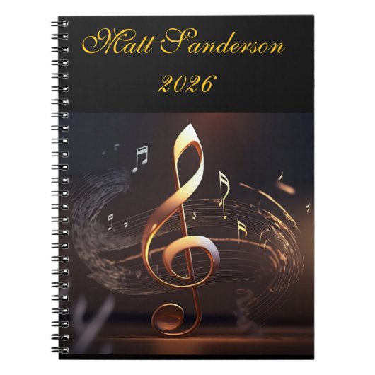 Men's Personal Spiral Photo Notebook Notitieboek (Voorkant)