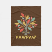 Mens Personalized Blessed Pawpaw Tree Father's Fleece Deken (Voorkant)