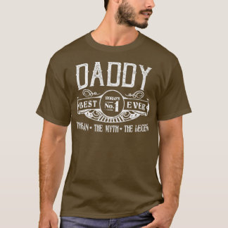 Mens Personalized Daddy Best No  T-shirt