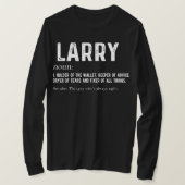 Mens Personalized Larry Dad Noun Firstname T-shirt (Design voorkant)