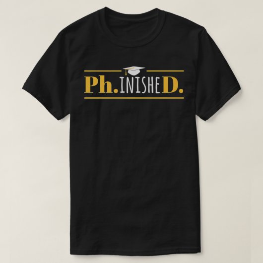 Mens PhD Graduation Gift Present Phinished Premium T-shirt (Design voorkant)