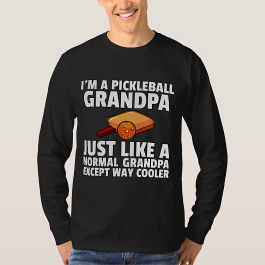Mens Pickleball Grandpa For Funny Retired Pickle T-shirt (Voorkant)