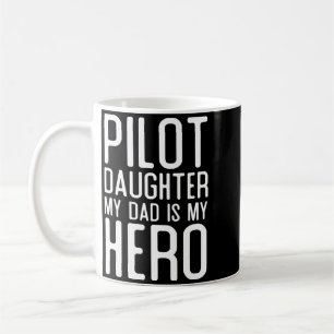 Mens Piloot Dochter Papa Is Held Geschenk Piloten Koffiemok