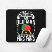 Mens Ping Table Tennis Player Balls Paddle Ga Muismat (Met muis)