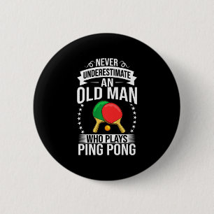 Mens Ping Table Tennis Player Balls Paddle Ga Ronde Button 5,7 Cm