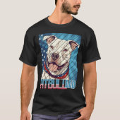 Mens Pit bull pitbul Dad For Men T-shirt (Voorkant)