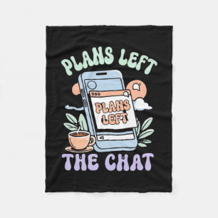 Mens-plannen verlieten de chat zomer stemming pres fleece deken