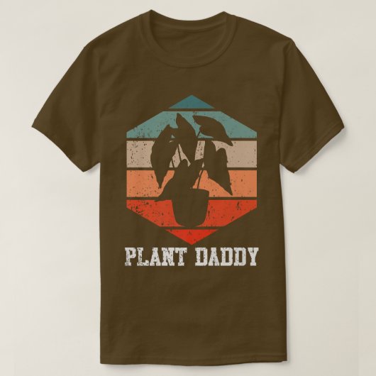 Mens Plant Daddy Plant Dad Nature Gardener Garden T-shirt (Design voorkant)