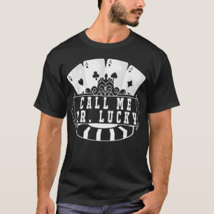 Mens Poker Design Poker Speler Grafisch Hemd T-shirt