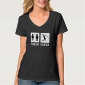 Mens Pole Vault Vaulter Jump Problem Solution   T-shirt (Voorkant)